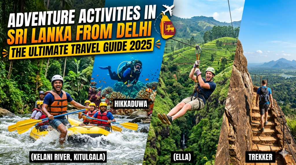 Adventure Activities in Sri Lanka from Delhi: The Ultimate Travel Guide 2025