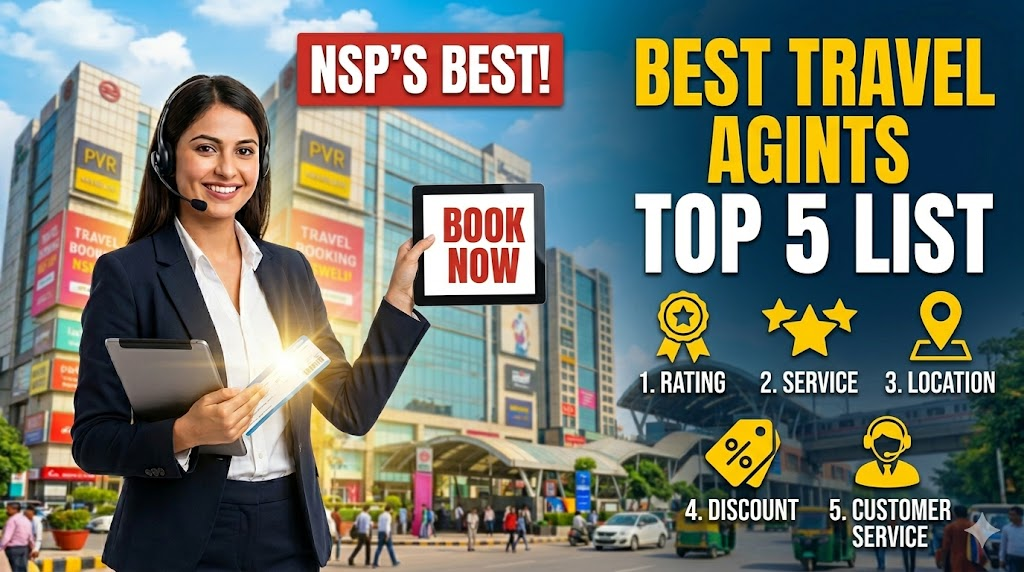 Travel Agents in Netaji Subhash Place (NSP), Delhi