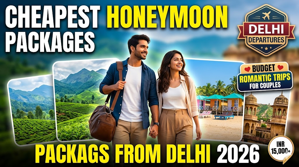 Cheapest Honeymoon Packages from Delhi – Budget Romantic Trips for Couples in 2026