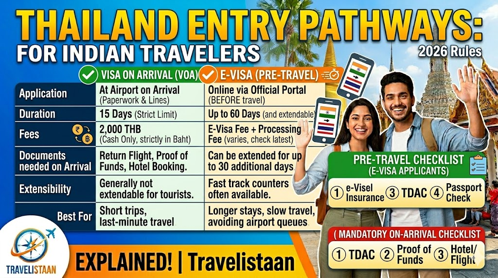 Thailand Visa Update 2026: New Entry Rules for Indian Tourists Explained by Travelistaan