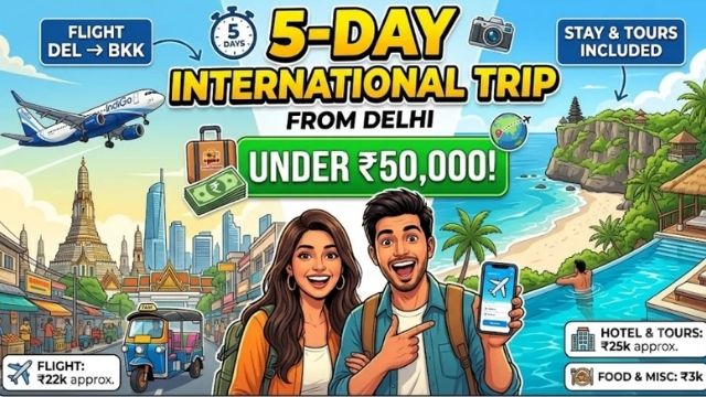 How to Plan a 5-Day International Trip from Delhi Under ₹50,000