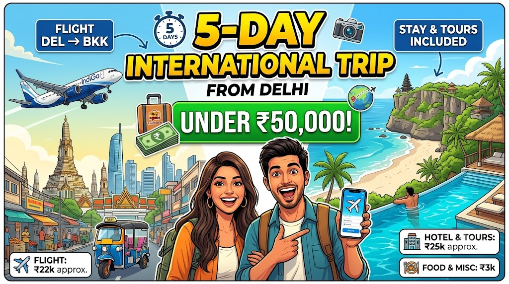 How to Plan a 5-Day International Trip from Delhi Under ₹50,000