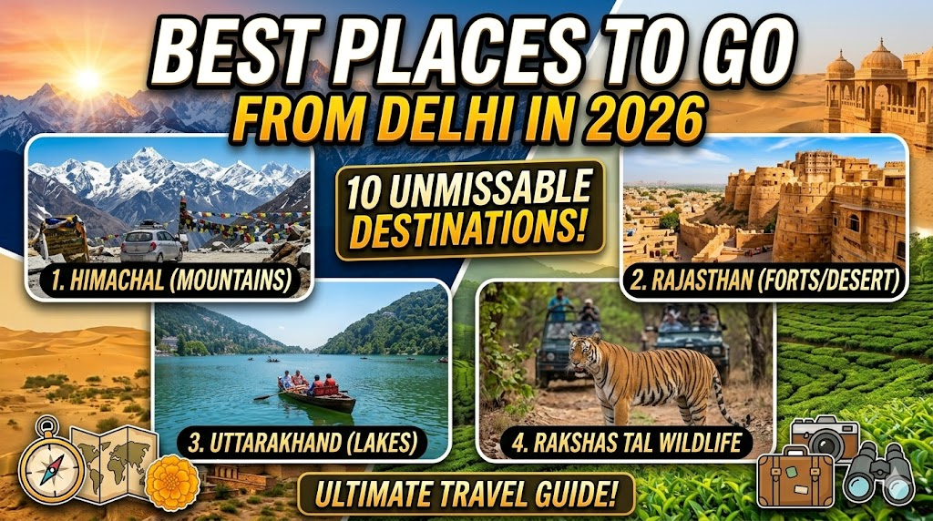 Best Places to Go from Delhi in 2026: The Ultimate Travel Guide