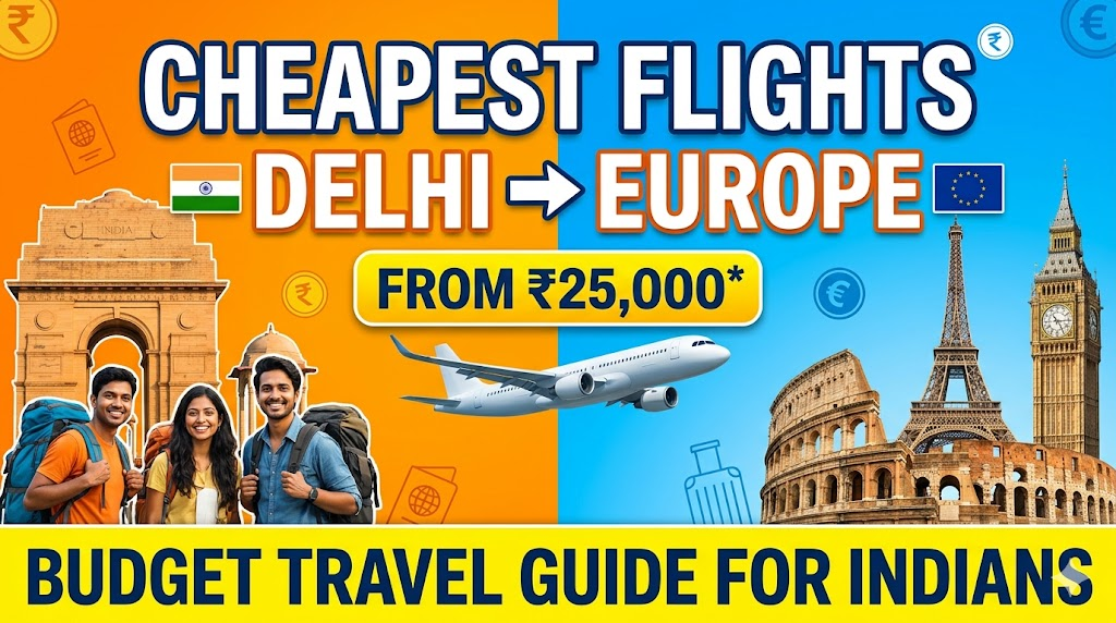 Cheapest International Flights from Delhi to Europe: Budget Travel Guide for Indian Travelers