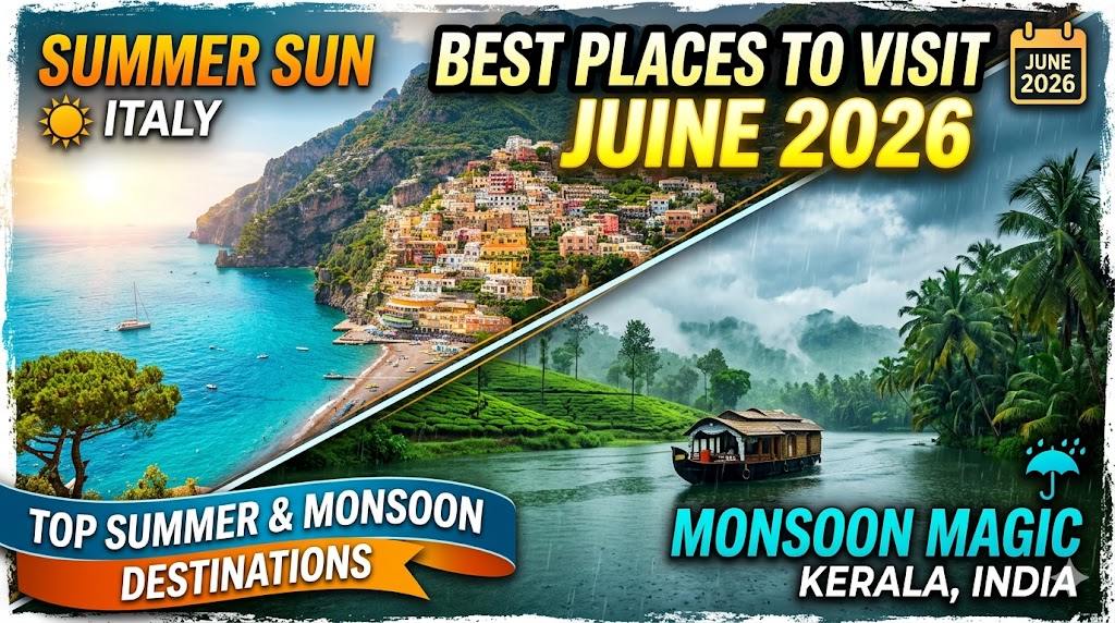 Best Places to Visit in June 2026: Top Summer & Monsoon Destinations for an Unforgettable Vacation