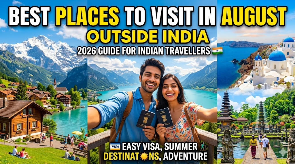 Best Places to Visit in August Outside India (2026 Guide for Indian Travellers)