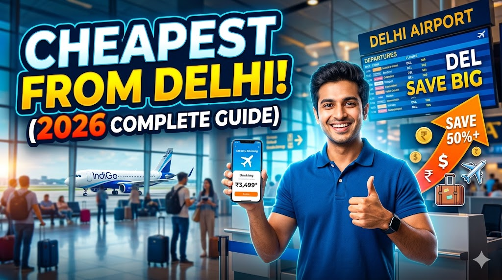 How to Book Cheapest Flights from Delhi (2026 Complete Guide)