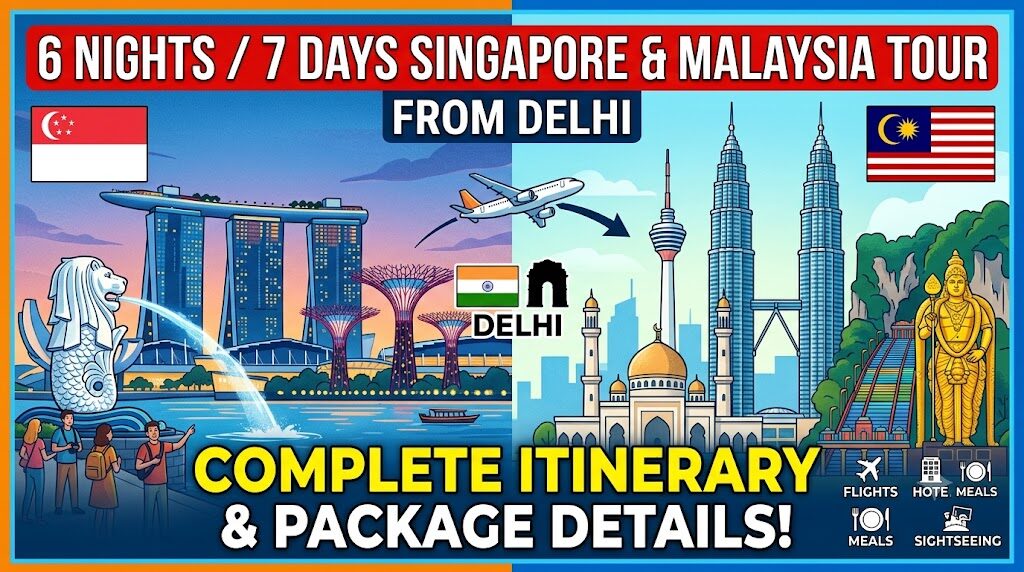Singapore & Malaysia Tour Package from Delhi – Complete 6 Nights / 7 Days Itinerary
