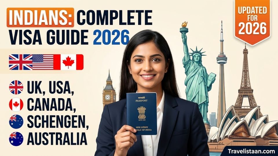 Complete Visa Guide for Indians 2026: UK, USA, Canada, Schengen & Australia