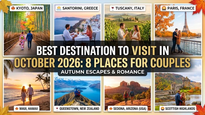 Best Destination to Visit in October 2026: 8 Places for Couples